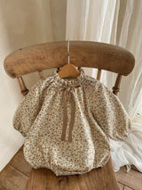 Aster Floral Romper_Beige Floral