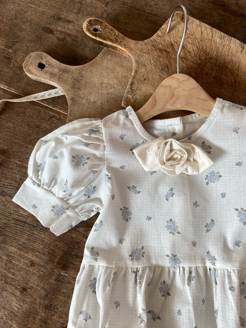 Blue Rose Garden Romper