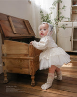 Roselle Tulle Dress Romper_ Pink