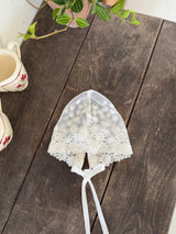 Daisy Meadow Lace Bonnet