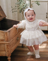 Roselle Tulle Dress Romper_ Pink