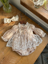 Antonia Dress Romper _Beige