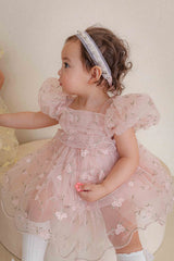 Roselyn Bloom Dress Romper_ Pink