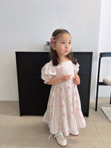 Antoinette Floral Stripe Dress
