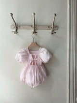 Cotton Ripple Romper _Light Pink