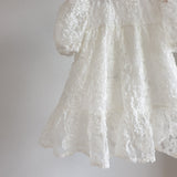 Elysia Ivory Floral Lace Dress