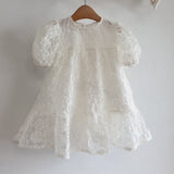 Elysia Ivory Floral Lace Dress