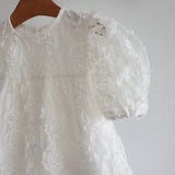 Elysia Ivory Floral Lace Dress