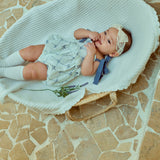 Glen Smocked Romper_ Blue