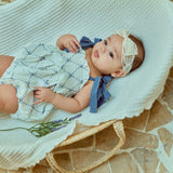 Glen Smocked Romper_ Blue