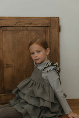 Lily Blouse & Skirt Set _Grey