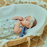 Glen Smocked Romper_ Blue