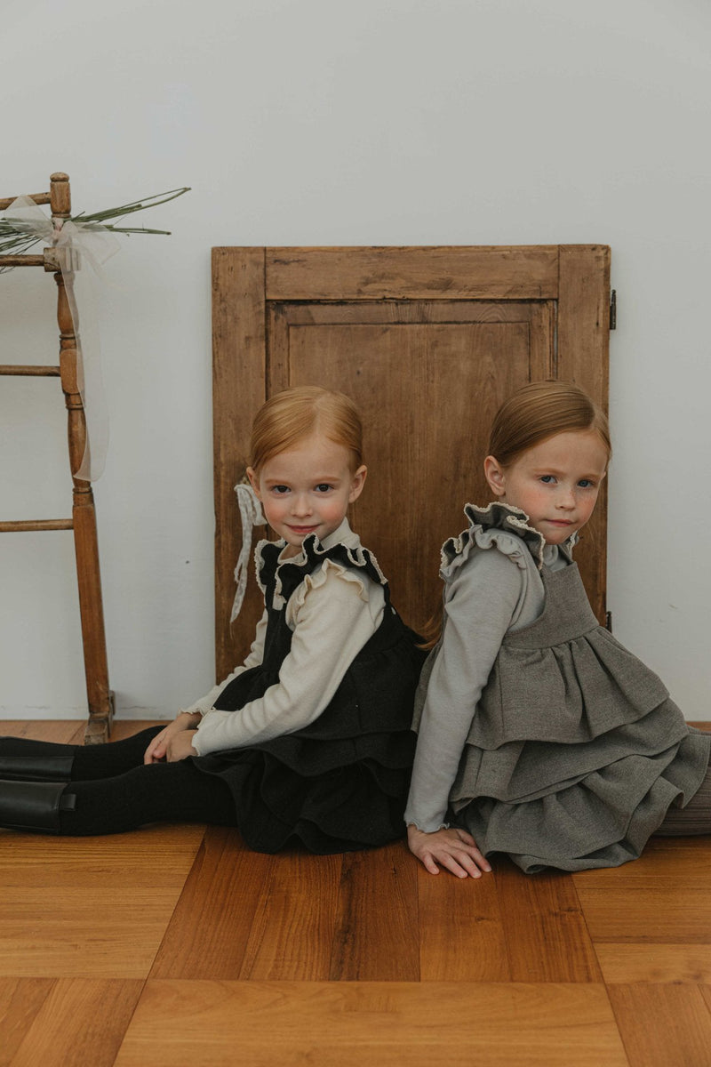 Lily Blouse & Skirt Set _Grey
