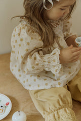 Madeleine Blouse and Skirt Set_Beige