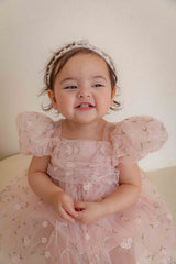 Roselyn Bloom Dress Romper_ Pink