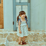 Glen Smocked Dress_ Coral