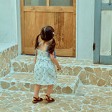 Glen Smocked Dress_ Coral