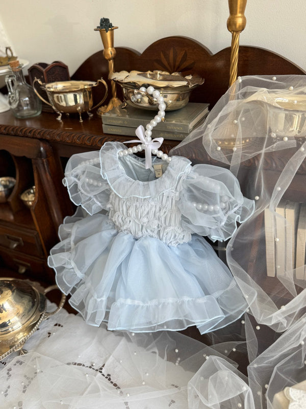 Elodie Dress Romper _Skyblue