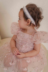 Roselyn Bloom Dress Romper_ Pink