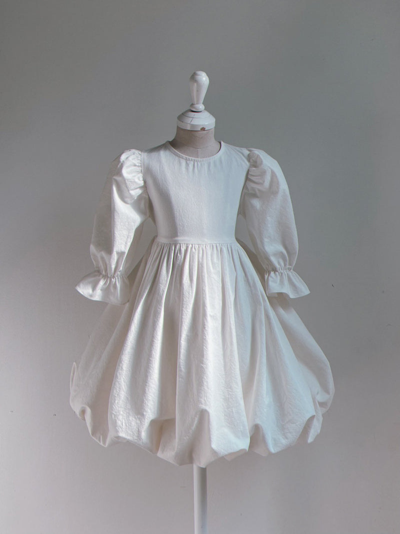 Anna Balloon Dress_ Ivory