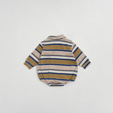 Mitte Multi-Stripe Romper_Olive