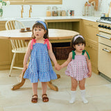 Coco Smocked Romper_Blue