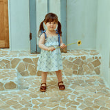 Glen Smocked Dress_ Coral