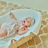 Glen Smocked Romper_ Coral