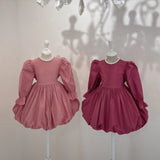 Pepe Mini Balloon Dress_Plum Pink