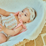 Glen Smocked Romper_ Coral