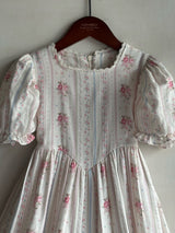 Antoinette Floral Stripe Dress