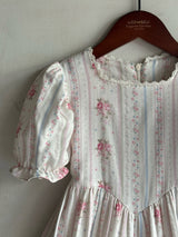 Antoinette Floral Stripe Dress
