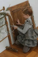 Lily Blouse & Skirt Set _Grey