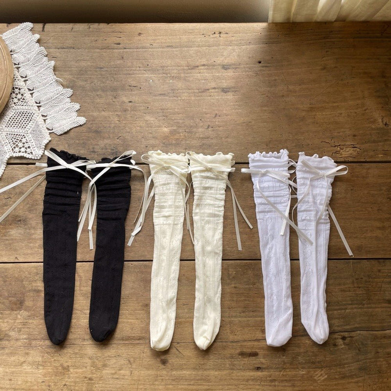 Ballerina Lace Knee Socks 3 colours Set