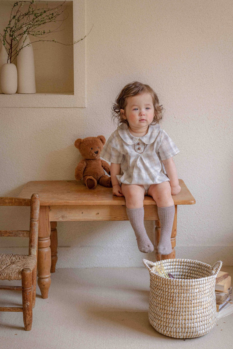 Elly Check Romper_2 Colours