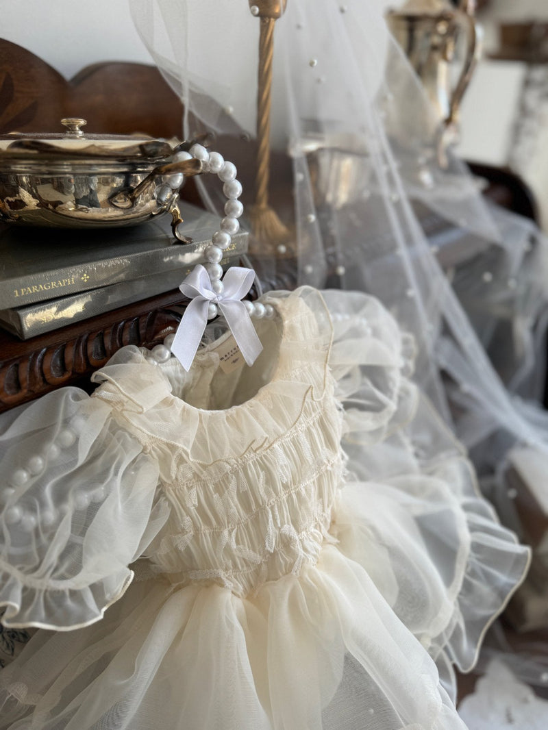 Elodie Dress Romper _Cream