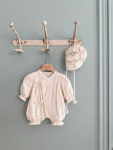 Flora Vintage Newborn Romper _2Colours