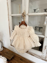 Elena Dress Romper _Cream