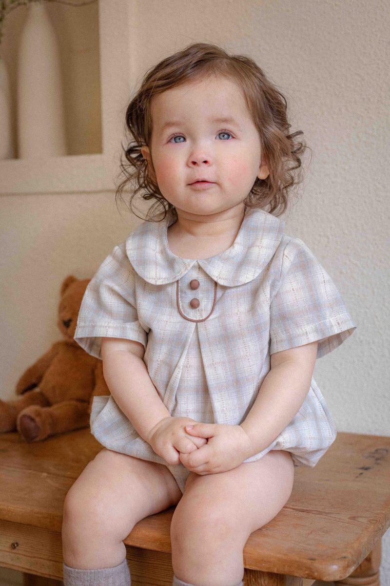 Elly Check Romper_2 Colours