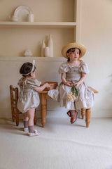 Noe Smocked Check Dress