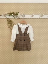 Romi Check Pinafore dress