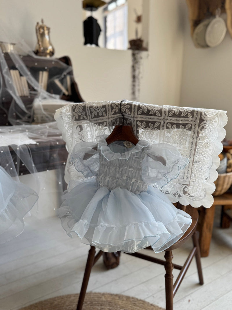 Elodie Dress Romper _Skyblue