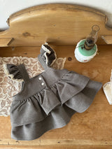 Lily Blouse & Skirt Set _Grey