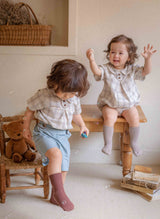 Elly Check Top& Shorts Set_2 Colours