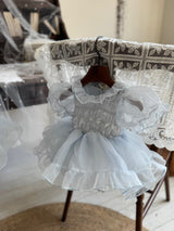 Elodie Dress Romper _Skyblue
