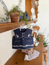 Lucille Embroidered Blouse & Shorts Set
