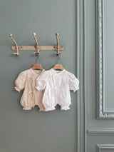 Flora Vintage Newborn Romper _2Colours
