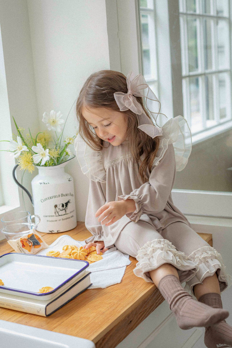 Rosie Frill Top and Pants Set _2 Colours