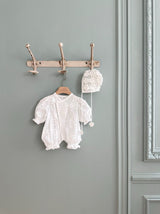 Flora Vintage Newborn Romper _2Colours