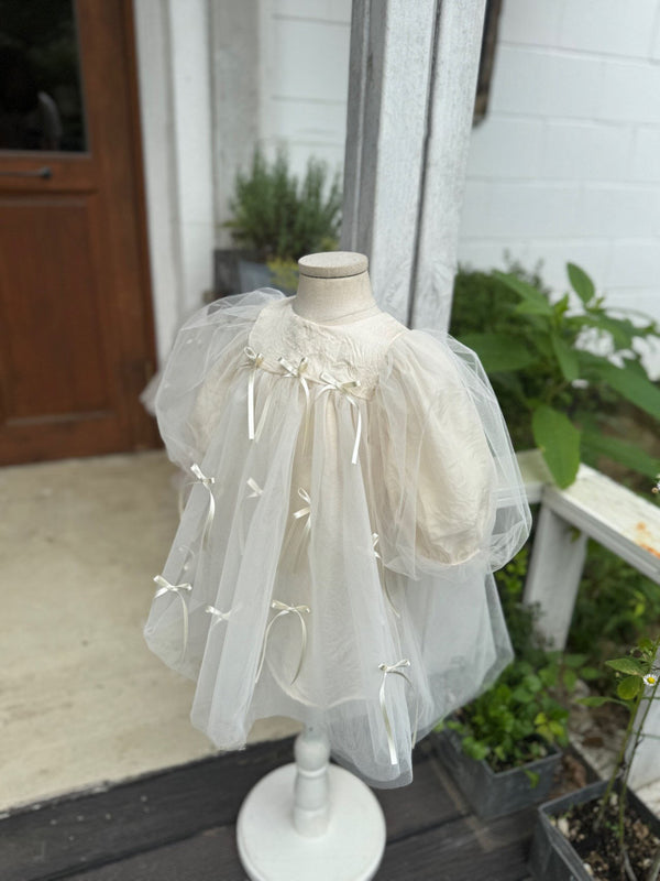 M Ribbon Dress_ 2Colours (Pre-Order)